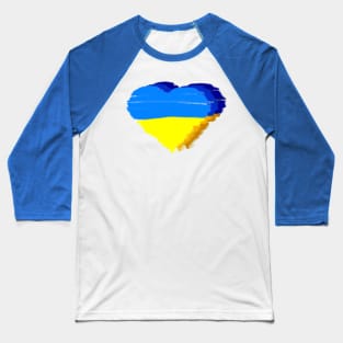 Heart For Ukraine Baseball T-Shirt